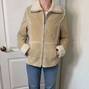 Xhilaration Genuine Leather Suede Jacket Y2K M